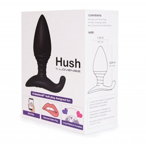 Phích rung hậu môn Lovense Hush tương tác điều khiển từ xa qua app